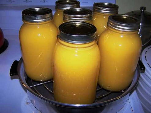 Сок из тыквы и яблок и апельсинов на зиму
