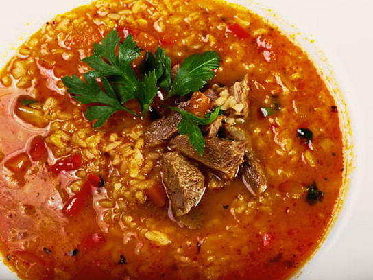 Суп харчо из говядины с рисом классический
