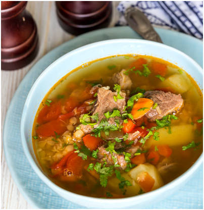 Суп с чечевицей, мясом и картошкой