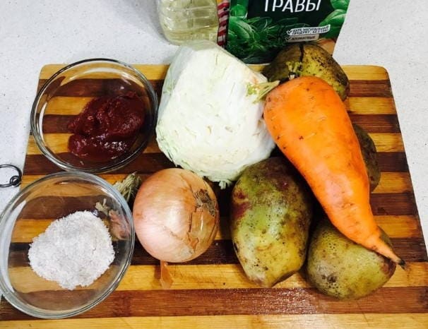 Тушеная картошка с капустой – вкусные решения для ленивых: рецепт с фото