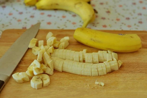 Оладьи на кефире с бананом