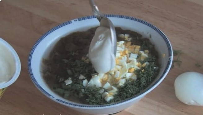 Холодный щавелевый суп