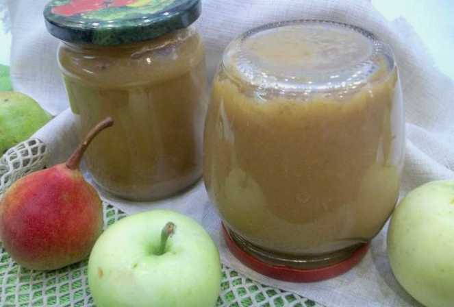 Пюре из груш и яблок без стерилизации на зиму