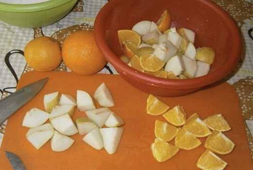 Янтарное варенье из груш с апельсином