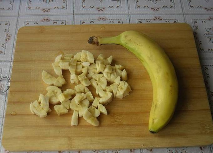 Оладьи на сыворотке с бананом