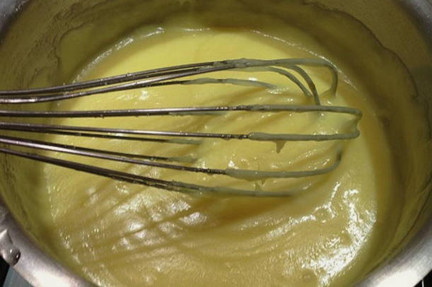 Заварной крем для бисквитного торта с маслом