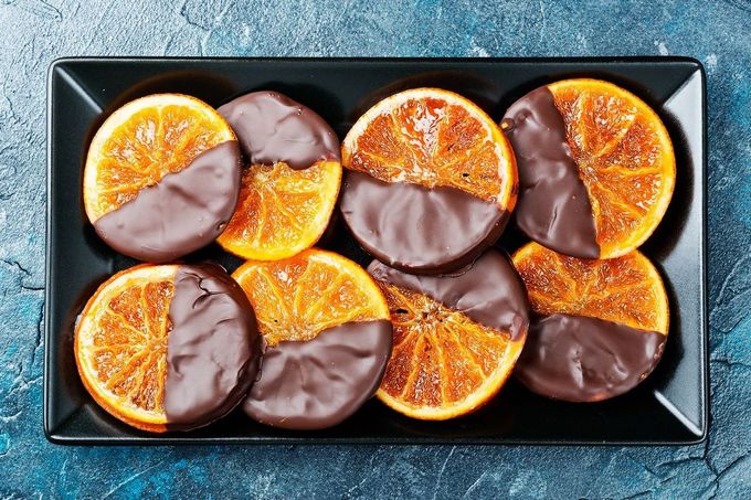 Апельсины в шоколаде