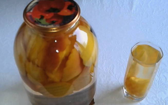 Персиковый компот без косточек на 3-х литровую банку на зиму