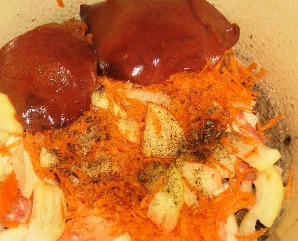 Паштет из свиной печени с морковью и луком в домашних условиях