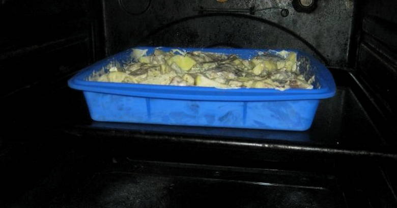 Скумбрия с картошкой в духовке