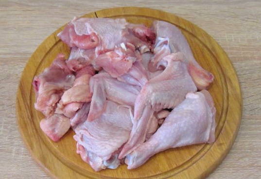 Курица с шампиньонами в духовке