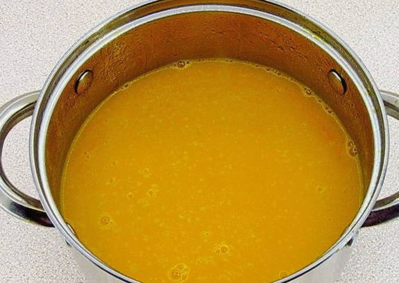 Суп-пюре из тыквы с плавленым сыром