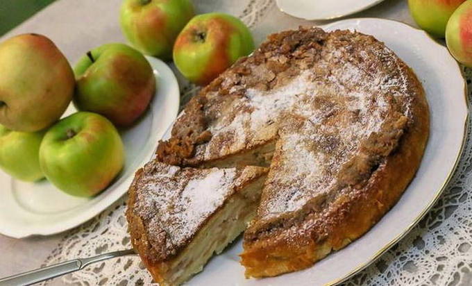 Французский пирог с яблоками