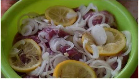 Маринад с лимоном для шашлыка из свинины