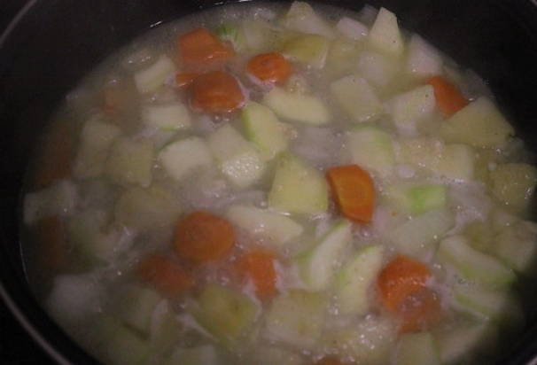 Диетический суп-пюре из кабачков