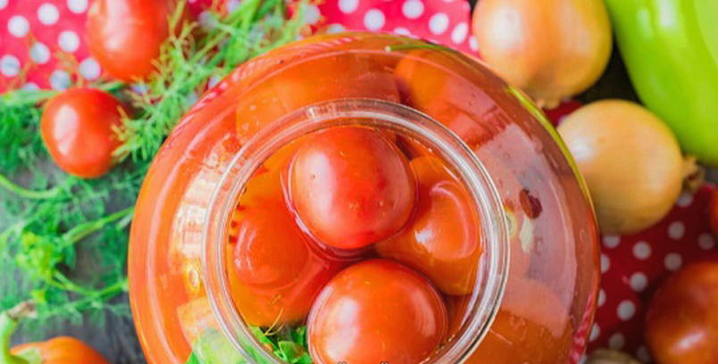 Сладкие помидоры с уксусом на 3 литровую банку на зиму