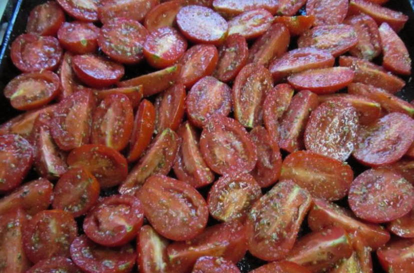 Печеные помидоры в духовке на зиму