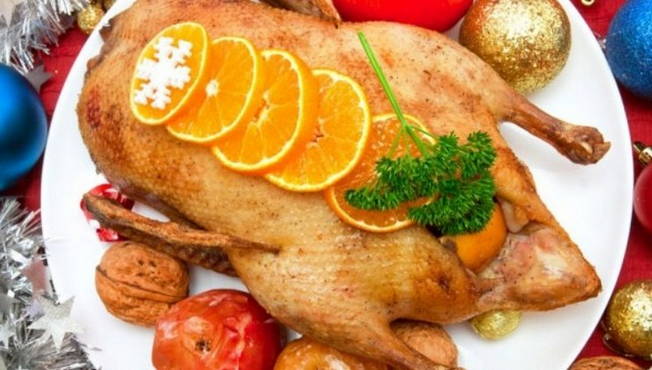Утка с рисом, яблоками и апельсинами – рецепт с фото, как запечь в духовке
