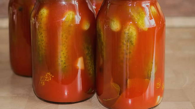 Бюджетный рецепт сладкого перца в томатном соке на зиму
