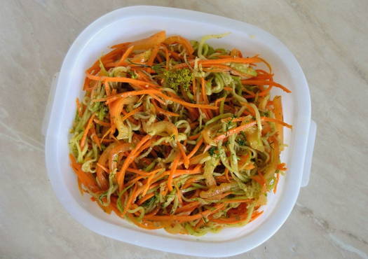 Кабачки с морковью по-корейски