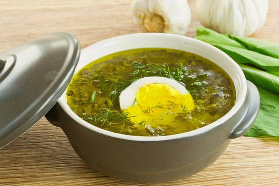 Легкий суп со щавелем и яйцом рецепт – Русская кухня: Супы. «Еда»