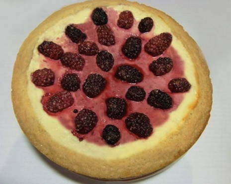 Творожный кекс с ягодами