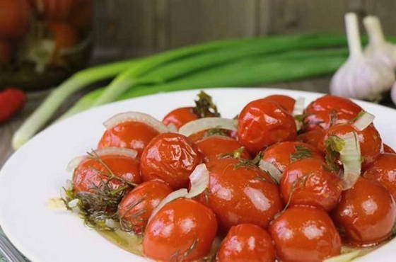Маринованные помидоры черри без стерилизации