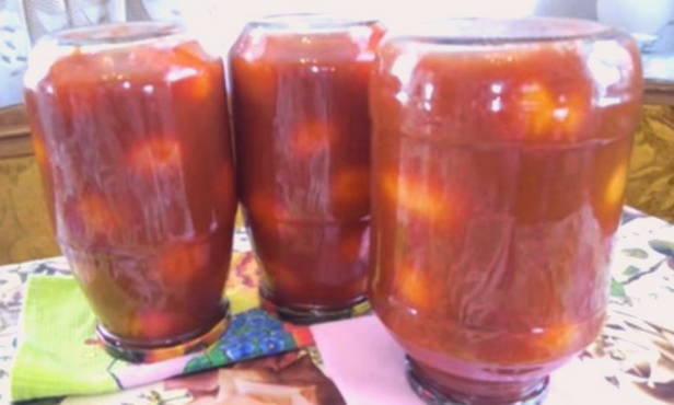 Помидоры в томатном соке на зиму — 6 самых вкусных рецептов с фото