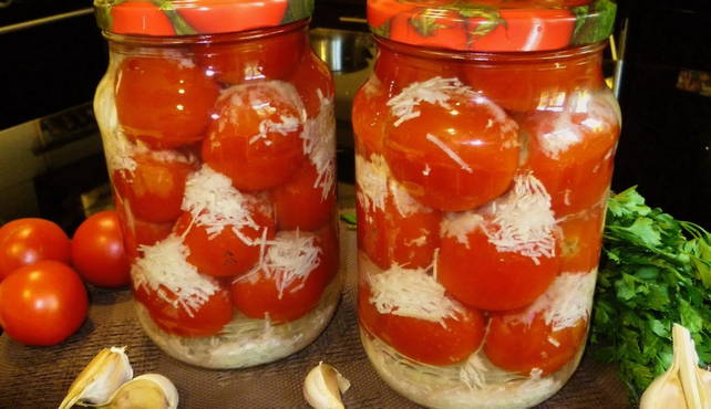 Маринованные помидоры с чесноком – пошаговый рецепт приготовления с фото