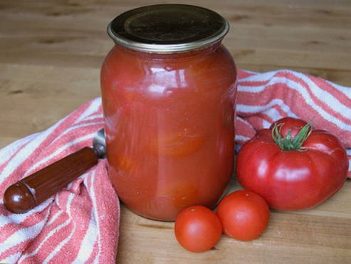 Густой домашний томат на зиму из отварных помидоров