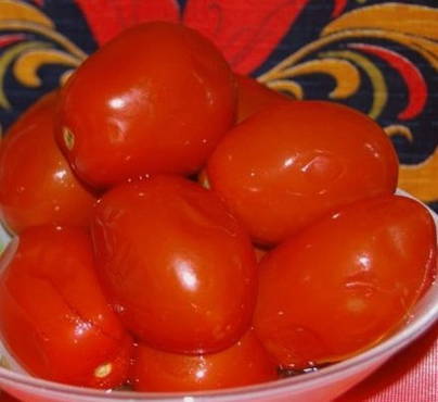 Сладкие маринованные помидоры без специй
