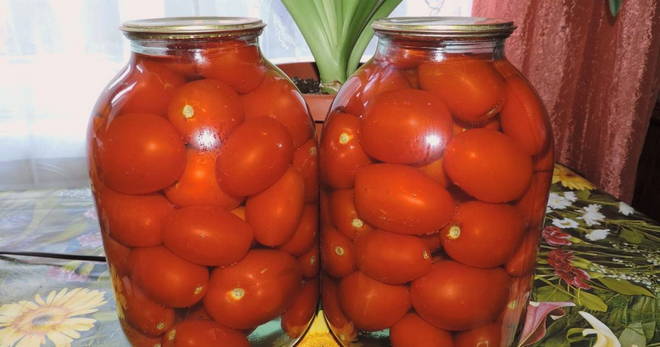 Сладкие помидоры на зиму половинками - рецепт с фото