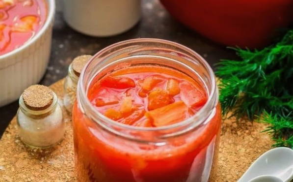 Перец в томатном соке без уксуса