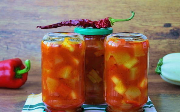 Рецепты маринованных кабачков в томатном соке