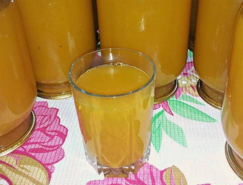 Морковный сок с лимонной кислотой на зиму