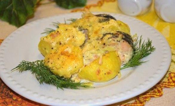 Картошка с сыром и майонезом - Рецепты для мультиварки Redmond