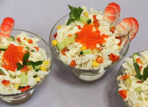 Салат с кальмарами и крабовыми палочками, пошаговый рецепт с фото от автора Наталья
