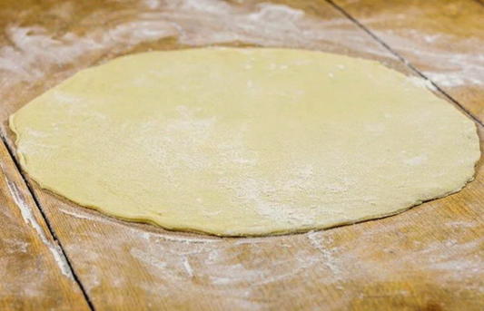 Тонкое и мягкое тесто для пиццы на молоке без дрожжей