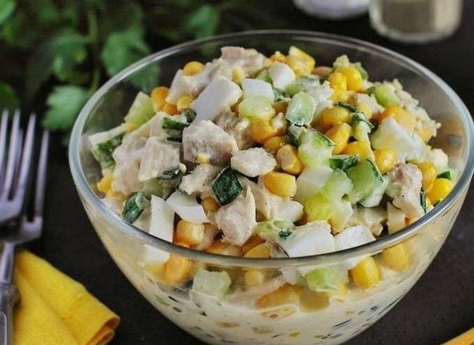 Салат из курицы с грибами - вкусно и подходит к любой диете: рецепт с фото и видео