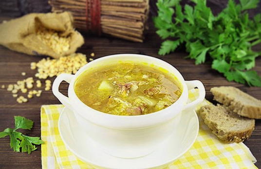 Гороховый суп без замачивания гороха с копченостями