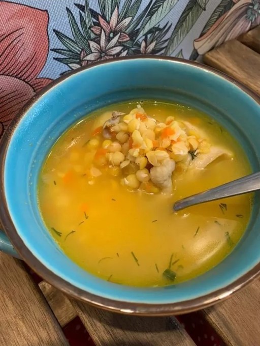 Гороховый суп с курицей без замачивания гороха