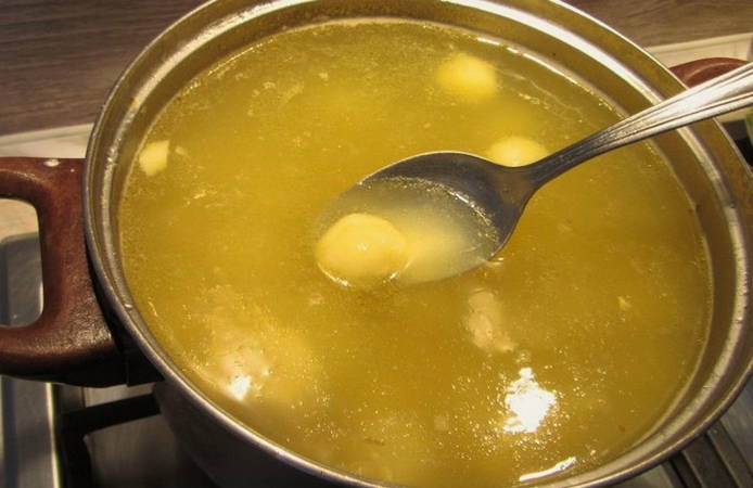 Заварные клецки для супа