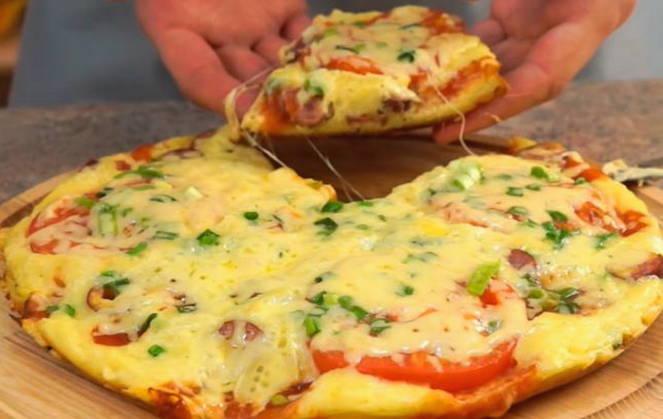 Тесто для жареной на сковороде пиццы: рецепт за 10 минут