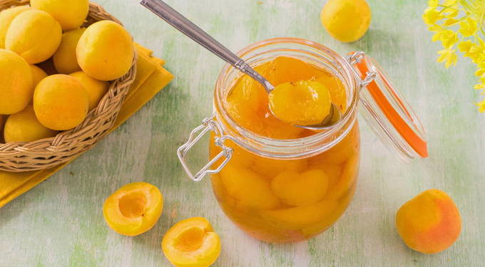Варенье-пятиминутка из абрикосов с косточками - рецепт на зиму с .