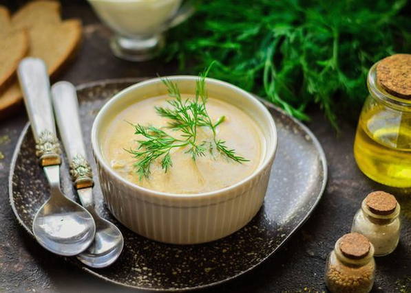Сырный крем суп с грибами