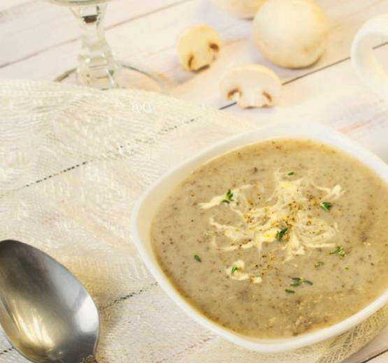 Суп-пюре с грибами и картофелем
