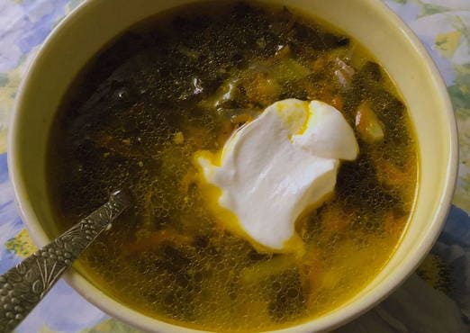 Щавелевый суп с индейкой