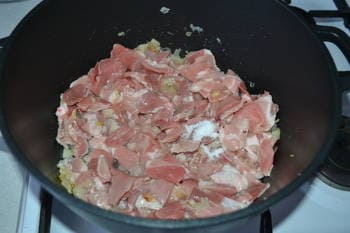 Тушеная картошка с мясом