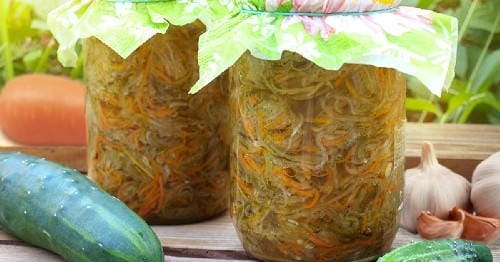 Салат на зиму из огурцов и моркови - 5 рецептов с фото пошагово