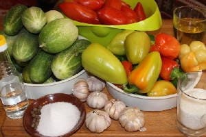 Салат на зиму из огурцов и помидоров - 5 рецептов с фото пошагово